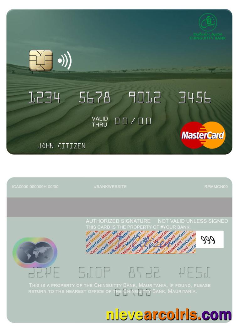 Mauritania Chinguitty Bank mastercard